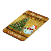 kerstboom Snowman Magneet (Linkerzijde)