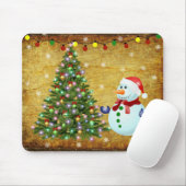 kerstboom Snowman Muismat (Met muis)