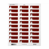 kerstboom, Snowman-spellinglabel Etiket (Full Sheet)