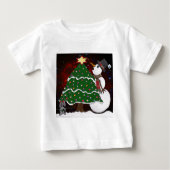 kerstboom Snowman Surprise Art Print (Voorkant)