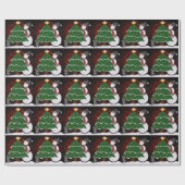 kerstboom Snowman Surprise Art Print Cadeaupapier (Vlak)