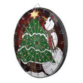 kerstboom Snowman Surprise Art Print Dartbord (Voorkant Rechts)