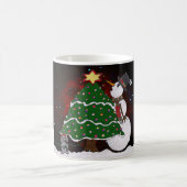 kerstboom Snowman Surprise Art Print Koffiemok (Center)