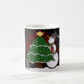 kerstboom Snowman Surprise Art Print Koffiemok (Center)