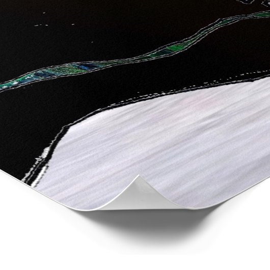 kerstboom Snowman Surprise Art Print Poster (Hoek)