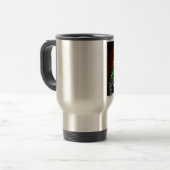 kerstboom Snowman Surprise Art Print Reisbeker (Voorkant links)