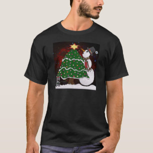 kerstboom Snowman Surprise Art Print T-shirt