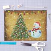 kerstboom Snowman Tissuepapier (Craft)