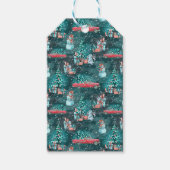 kerstboom, Snowmen en Bunnies Cadeaulabel (Voorkant)