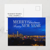 Kerstboom Space Needle, silhouet van Seattle Feestdagenkaart (Voorkant / Achterkant)