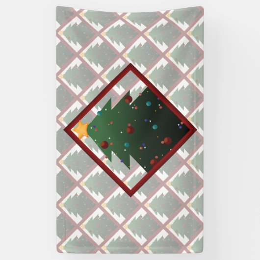 kerstboom spandoek (Verticaal)