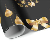 Kerstboom, Sparkling zwart en Golden Wrappi Cadeaupapier (Rol Hoek)
