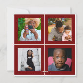 Kerstboom, Spatverf, Foto matglas Feestdagenkaart (Achterkant)