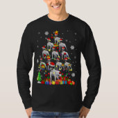 Kerstboom Speelgoed Fox Terrier Santa Dog T-shirt (Voorkant)