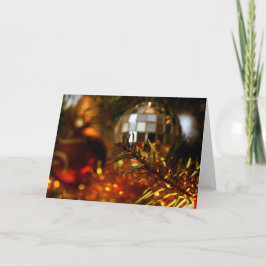 Kerstboom Spiegelbol Kerstornament Feestdagen Kaart