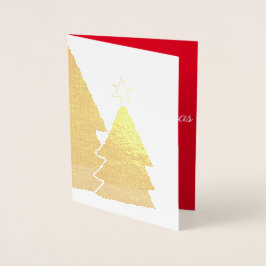 Kerstboom Ster En Cadeaus Folie Kaarten