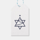 Kerstboom ster van David Cadeaulabel (Voorkant)