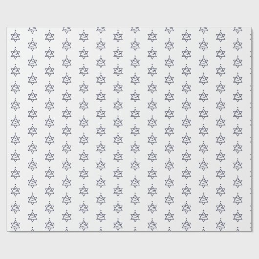 Kerstboom ster van David Cadeaupapier (Vlak)