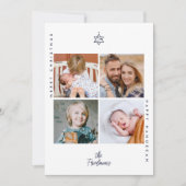 Kerstboom ster van David Feestdagenkaart (Voorkant)