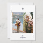 Kerstboom ster van David Feestdagenkaart (Voorkant)