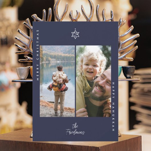 Kerstboom ster van David Feestdagenkaart