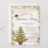 Kerstboom, Sterren Cadeaus Kerstbedrijf Kaart (Voorkant)