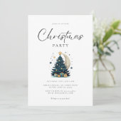 Kerstboom sterren de maan kaart (Staand voorkant)