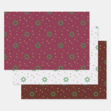 Kerstboom Sterren op wit en rood