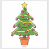 kerstboom sticker (Vel)