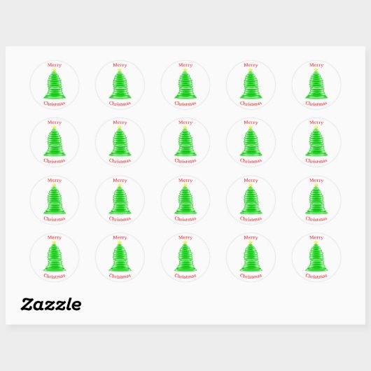 Kerstboom Sticker (Vel)