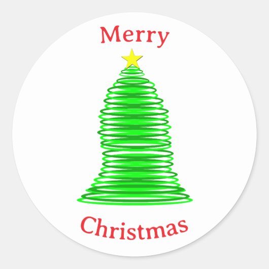 Kerstboom Sticker (Voorkant)