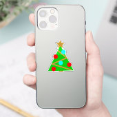 kerstboom sticker (Telefoon)