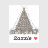 kerstboom sticker (Vel)
