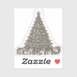 kerstboom sticker