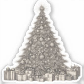 kerstboom sticker (Voorkant)