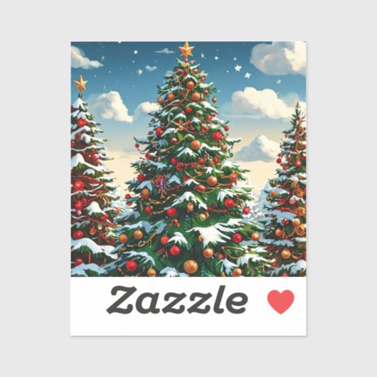 kerstboom sticker (Vel)