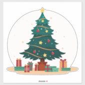kerstboom sticker (Vel)