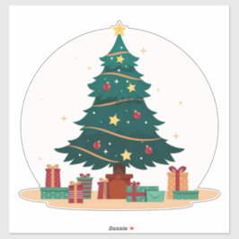 kerstboom sticker