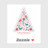 kerstboom sticker (Vel)