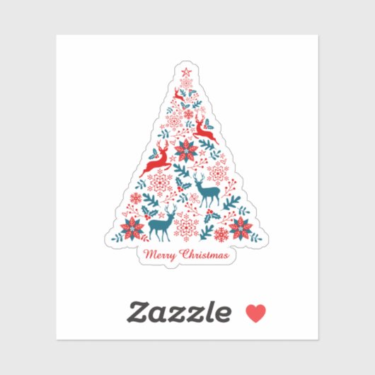 kerstboom sticker (Vel)
