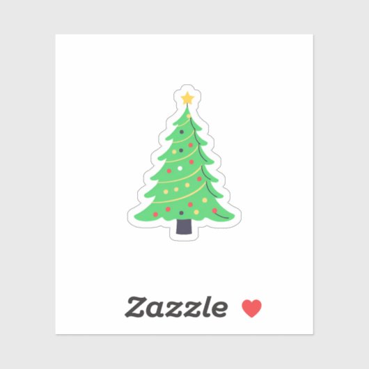 kerstboom sticker (Vel)