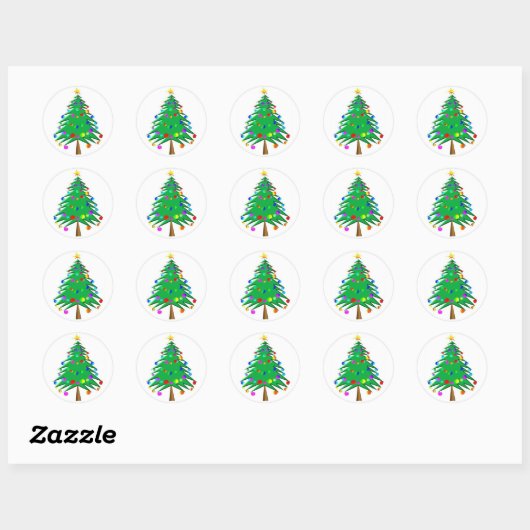 kerstboom sticker (Vel)