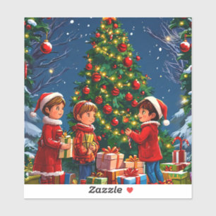 Kerstboom Sticker