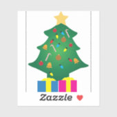 kerstboom sticker (Vel)