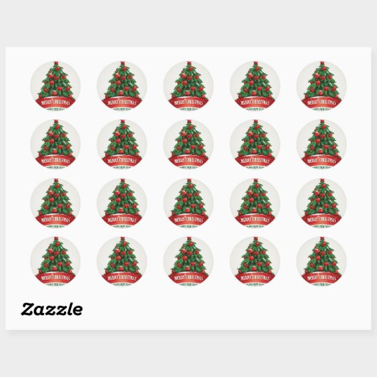 Kerstboom Sticker (Vel)