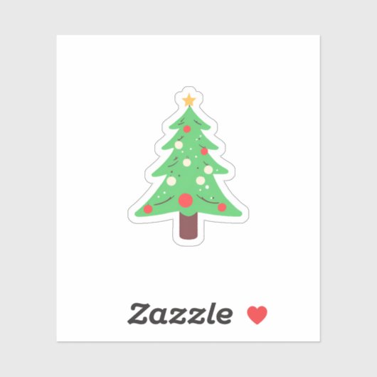 kerstboom sticker (Vel)
