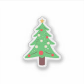 kerstboom sticker (Voorkant)