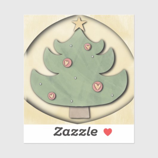 kerstboom sticker (Vel)
