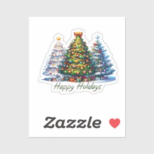 Kerstboom sticker (Vel)