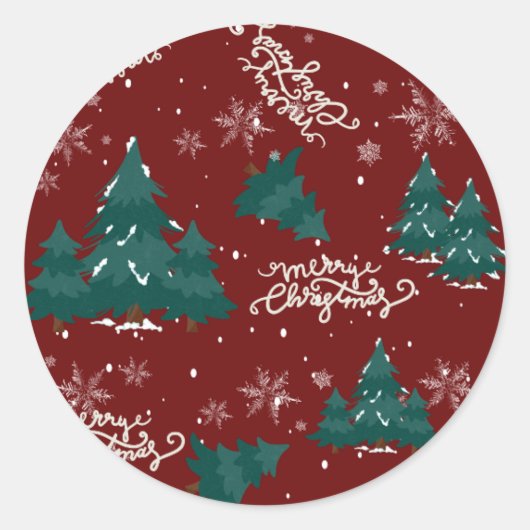 Kerstboom Sticker (Voorkant)